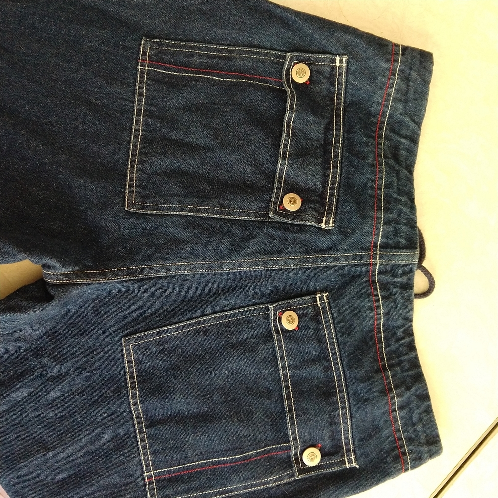 Wide Leg Cargo Drawstring Waist Jeans by Lazer - Picture 7 of 9
